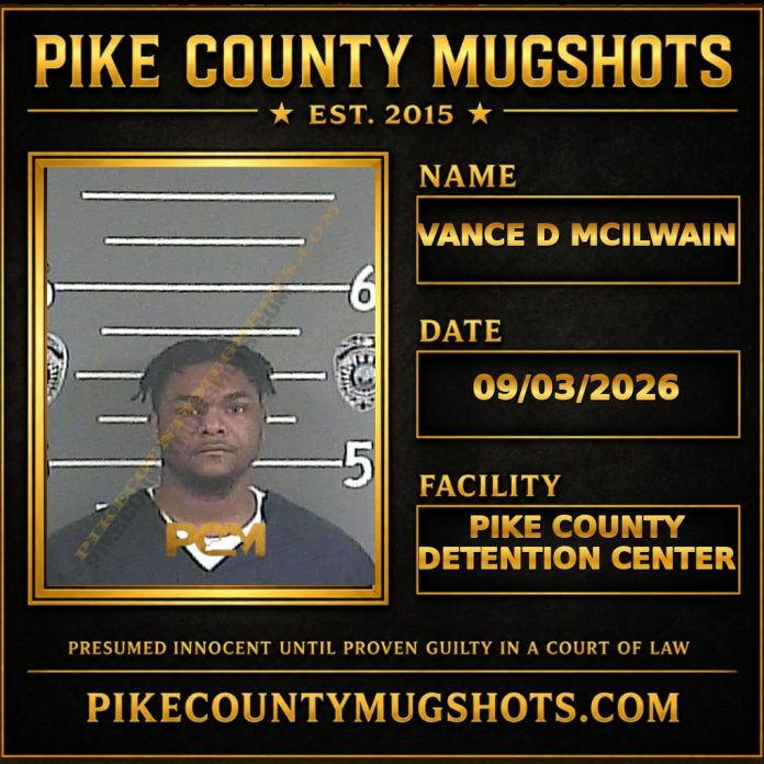 VANCE D MCILWAIN Pike County Kentucky arrest booking
