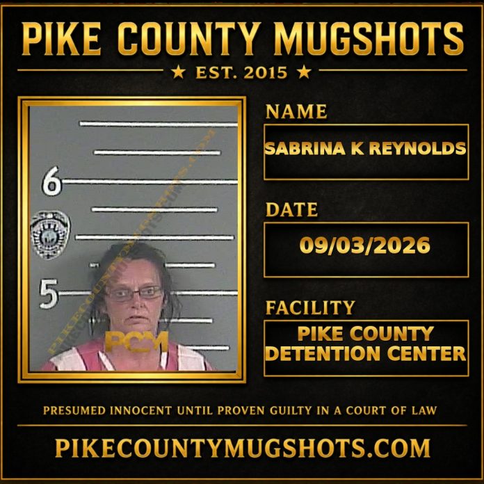 SABRINA K REYNOLDS SABRINA K REYNOLDS Pike County Kentucky arrest booking