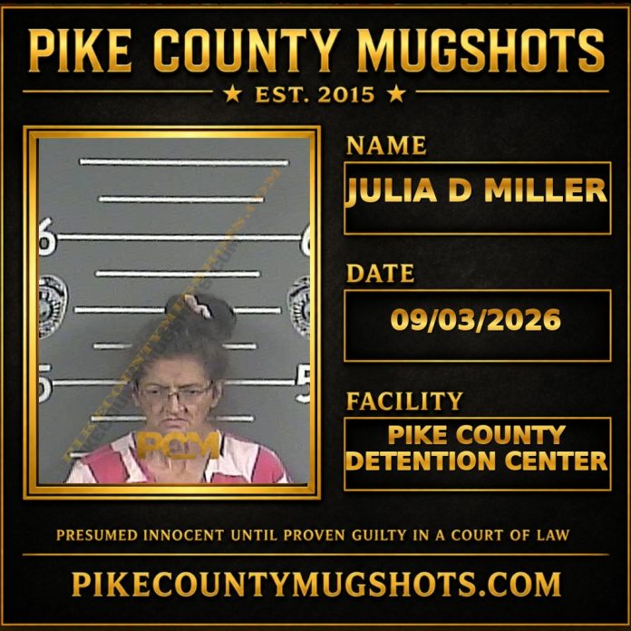 JULIA D MILLER JULIA D MILLER Pike County Kentucky arrest booking