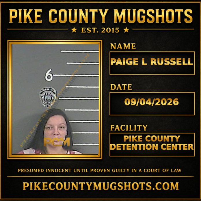 PAIGE L RUSSELL PAIGE L RUSSELL Pike County Kentucky arrest booking
