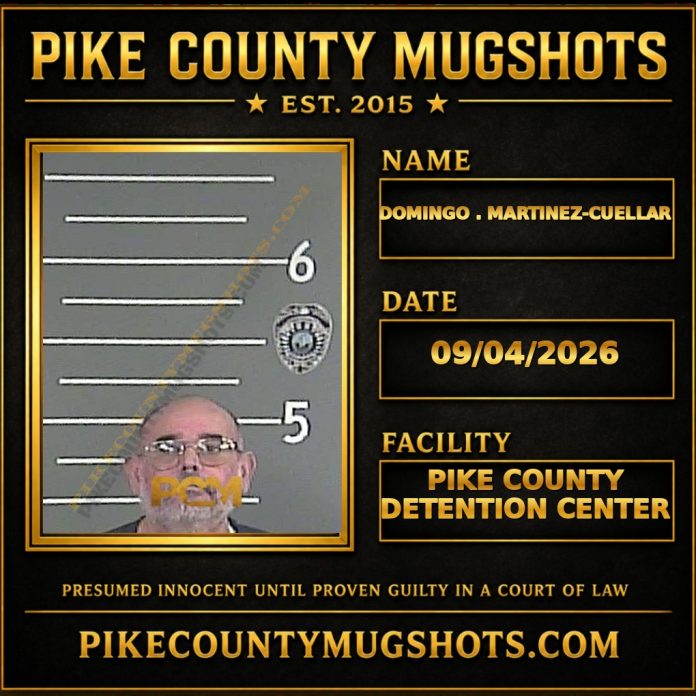 DOMINGO . MARTINEZ-CUELLAR Pike County Kentucky arrest booking