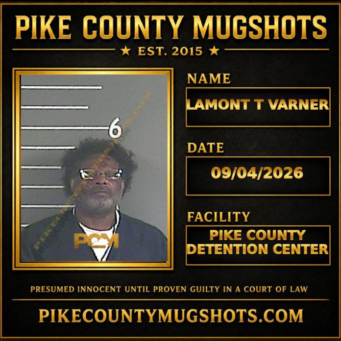 LAMONT T VARNER Pike County Kentucky arrest booking