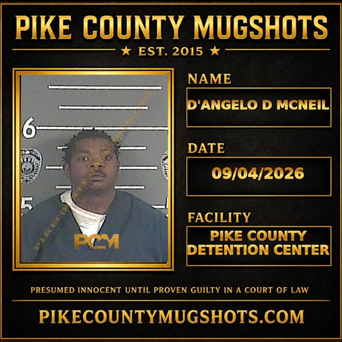 D'ANGELO D MCNEIL D'ANGELO D MCNEIL Pike County Kentucky arrest booking