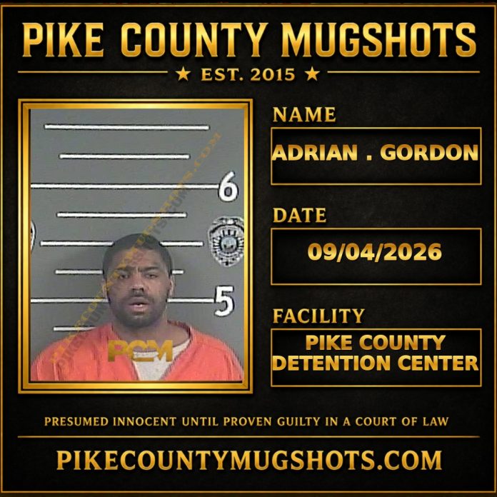 ADRIAN . GORDON ADRIAN . GORDON Pike County Kentucky arrest booking