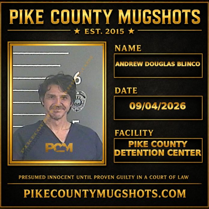 ANDREW DOUGLAS BLINCO Pike County Kentucky arrest booking