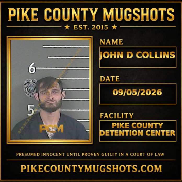 JOHN D COLLINS JOHN D COLLINS Pike County Kentucky arrest booking