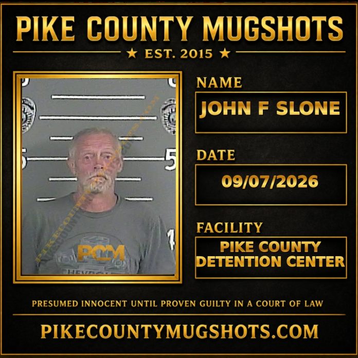 JOHN F SLONE JOHN F SLONE Pike County Kentucky arrest booking