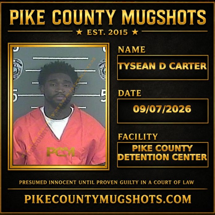 TYSEAN D CARTER TYSEAN D CARTER Pike County Kentucky arrest booking