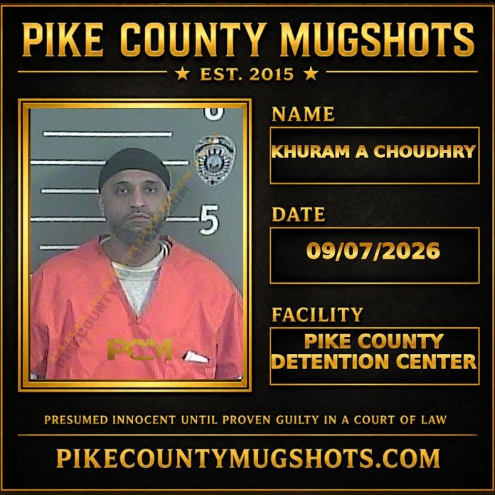 KHURAM A CHOUDHRY Pike County Kentucky arrest booking