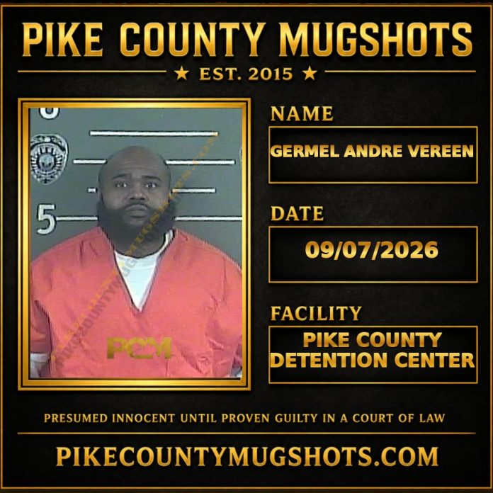 GERMEL ANDRE VEREEN GERMEL ANDRE VEREEN Pike County Kentucky arrest booking