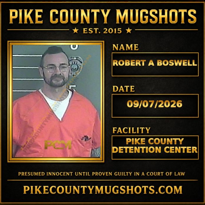 ROBERT A BOSWELL Pike County Kentucky arrest booking