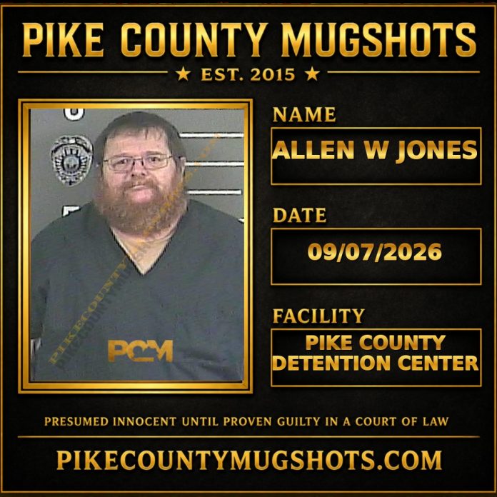 ALLEN W JONES ALLEN W JONES Pike County Kentucky arrest booking