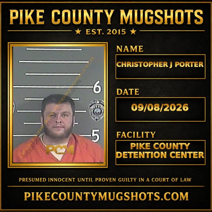 CHRISTOPHER J PORTER Pike County Kentucky arrest booking