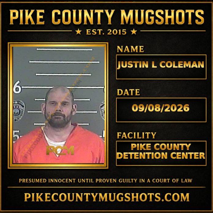 JUSTIN L COLEMAN JUSTIN L COLEMAN Pike County Kentucky arrest booking