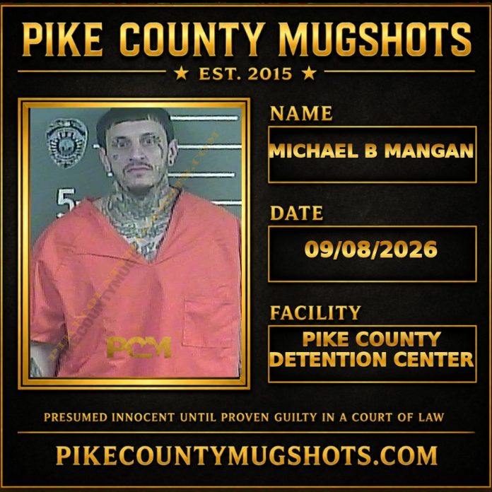 MICHAEL B MANGAN Pike County Kentucky arrest booking
