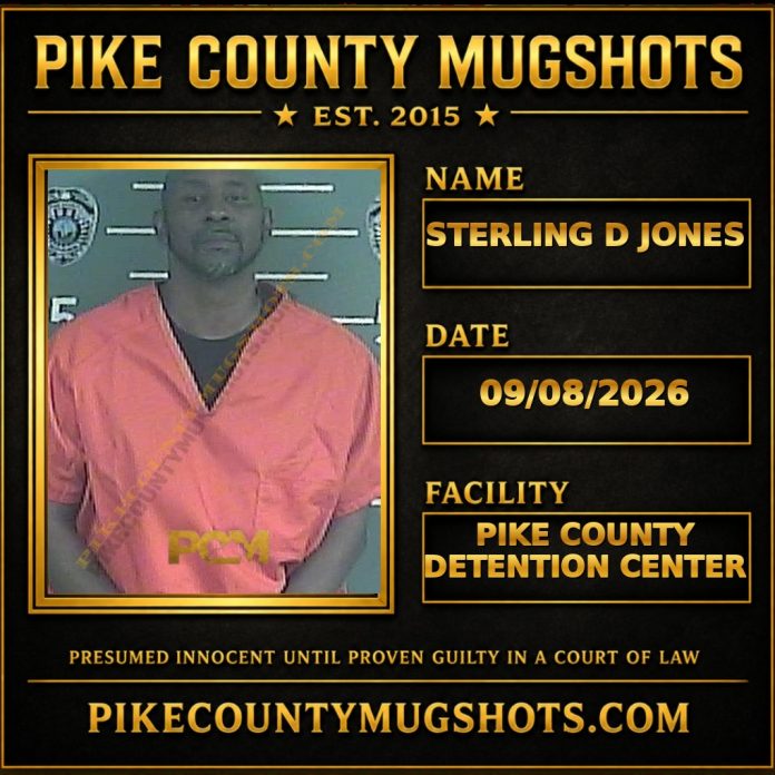STERLING D JONES Pike County Kentucky arrest booking