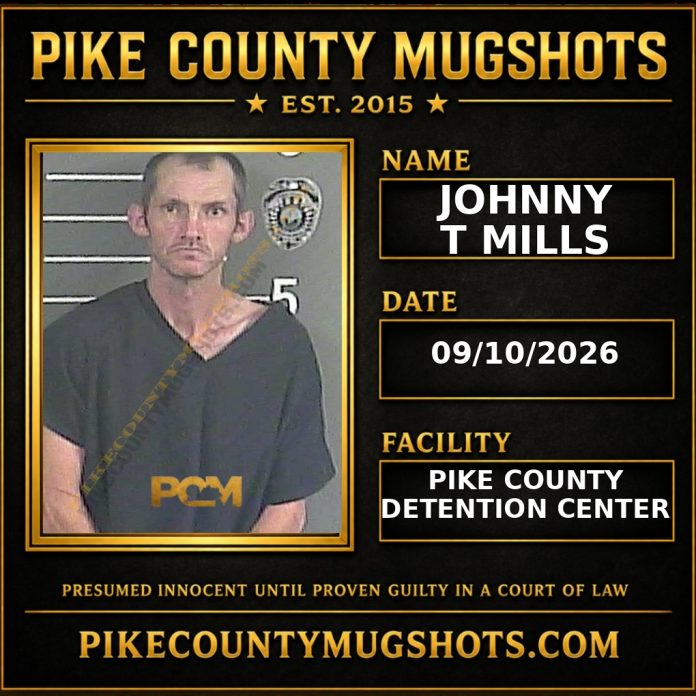 JOHNNY T MILLS JOHNNY T MILLS Pike County Kentucky arrest booking