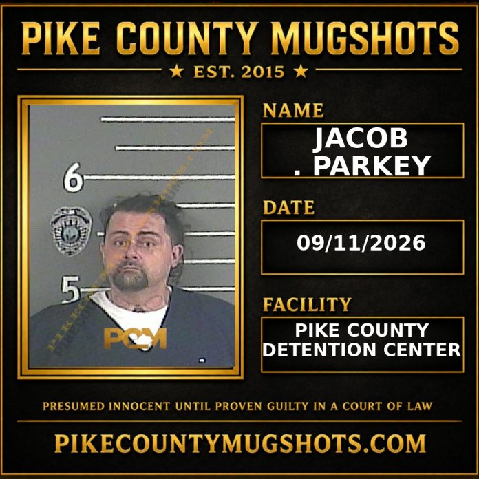 JACOB . PARKEY Pike County Kentucky arrest booking