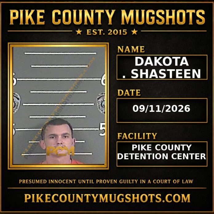 DAKOTA . SHASTEEN Pike County Kentucky arrest booking