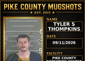 TYLER S THOMPKINS Arrest Booking in Pike County Kentucky TYLER S THOMPKINS Pike County Kentucky arrest booking