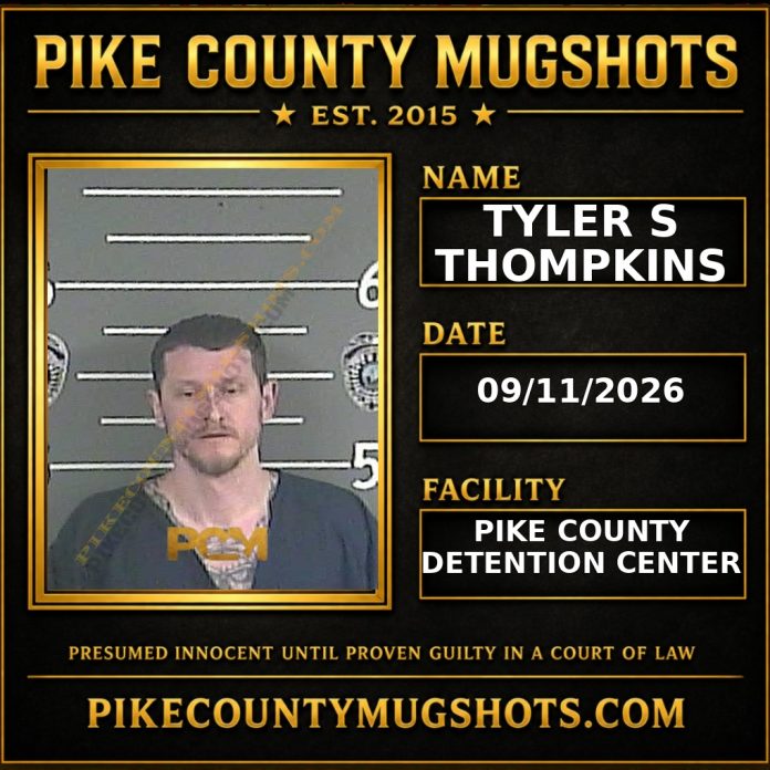 TYLER S THOMPKINS TYLER S THOMPKINS Pike County Kentucky arrest booking