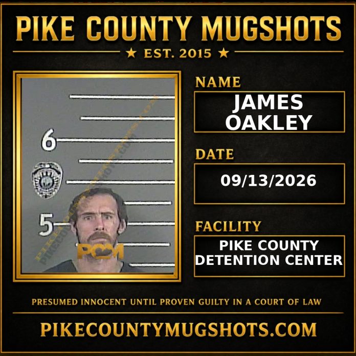 JAMES OAKLEY Pike County Kentucky arrest booking