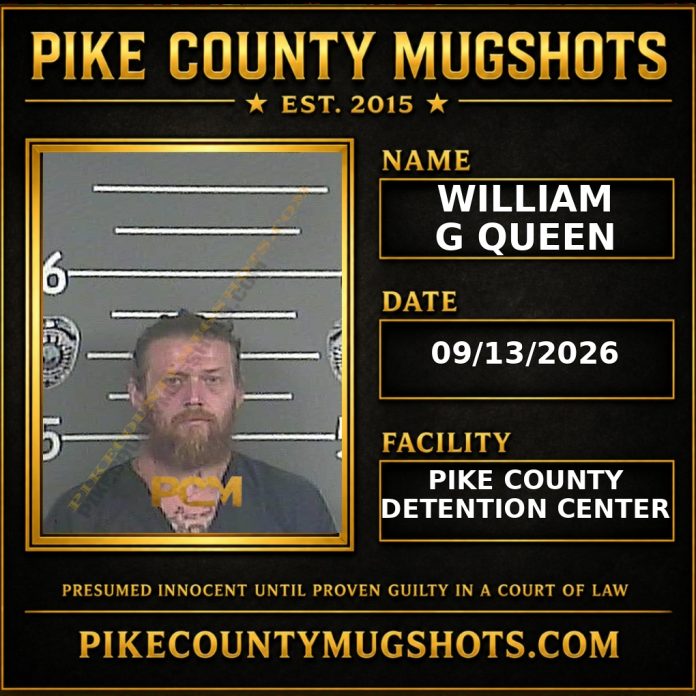 WILLIAM G QUEEN Pike County Kentucky arrest booking