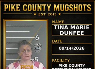 TINA MARIE DUNFEE Pike County Kentucky arrest booking