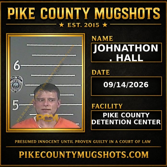 JOHNATHON . HALL Pike County Kentucky arrest booking