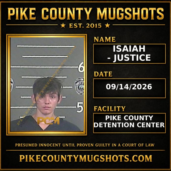 ISAIAH - JUSTICE Pike County Kentucky arrest booking