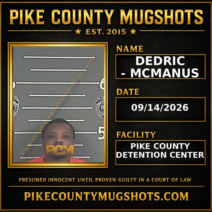 DEDRIC - MCMANUS Pike County Kentucky arrest booking