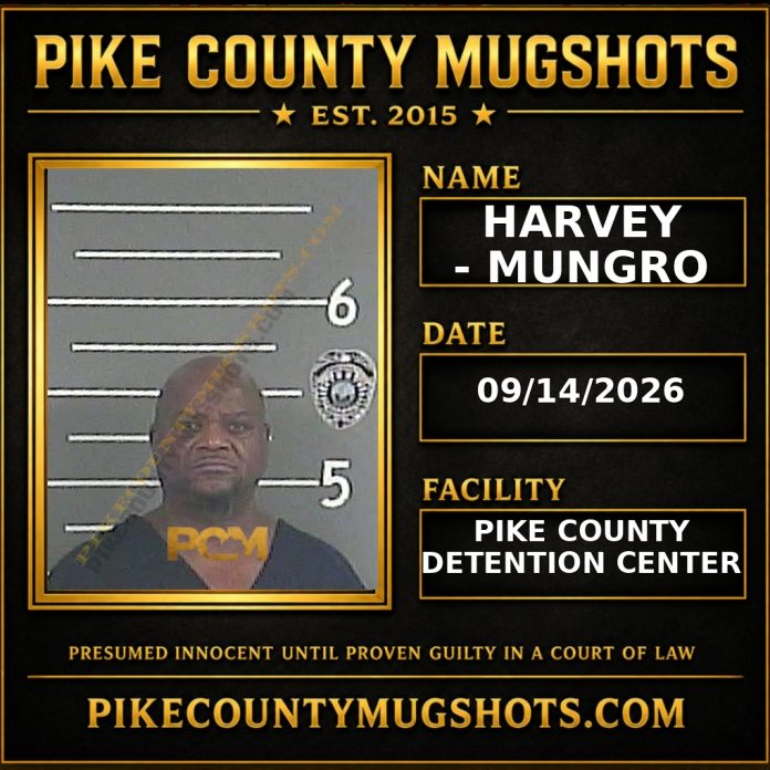 HARVEY - MUNGRO Pike County Kentucky arrest booking