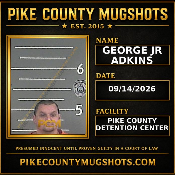 GEORGE JR ADKINS Pike County Kentucky arrest booking