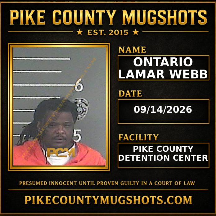ONTARIO LAMAR WEBB Pike County Kentucky arrest booking