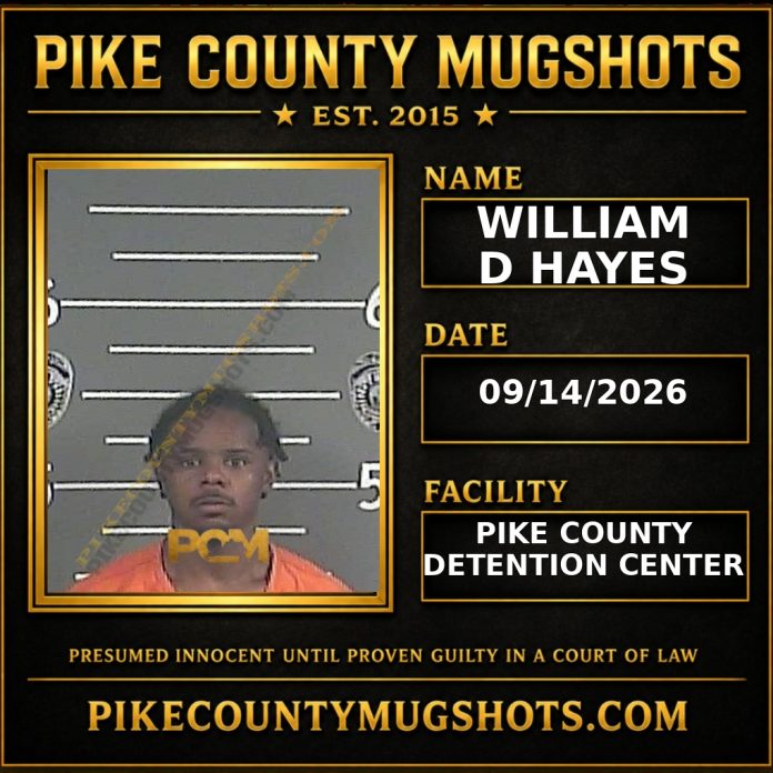 WILLIAM D HAYES Pike County Kentucky arrest booking