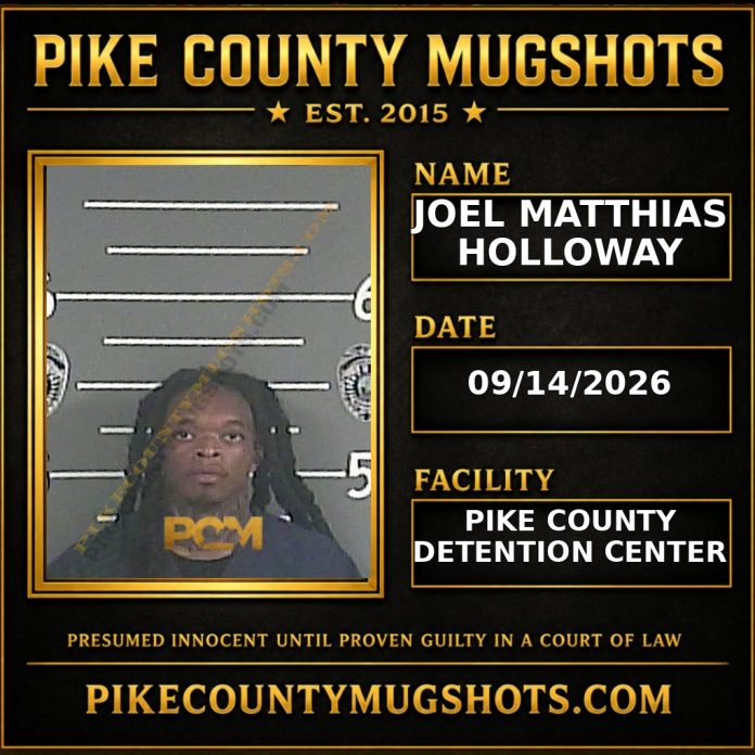 JOEL MATTHIAS HOLLOWAY Pike County Kentucky arrest booking