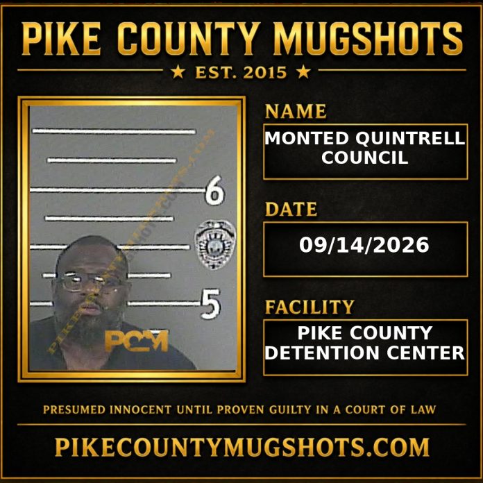 MONTED QUINTRELL COUNCIL Pike County Kentucky arrest booking