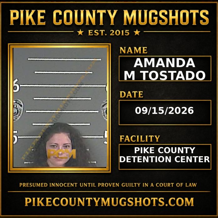 AMANDA M TOSTADO Pike County Kentucky arrest booking