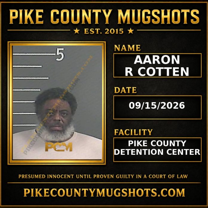 AARON R COTTEN Pike County Kentucky arrest booking