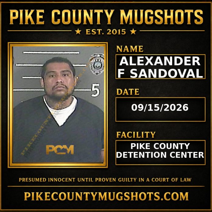ALEXANDER F SANDOVAL Pike County Kentucky arrest booking