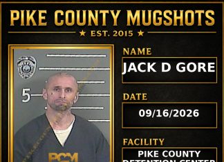 JACK D GORE Pike County Kentucky arrest booking