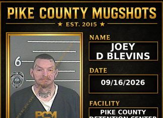 JOEY D BLEVINS Pike County Kentucky arrest booking