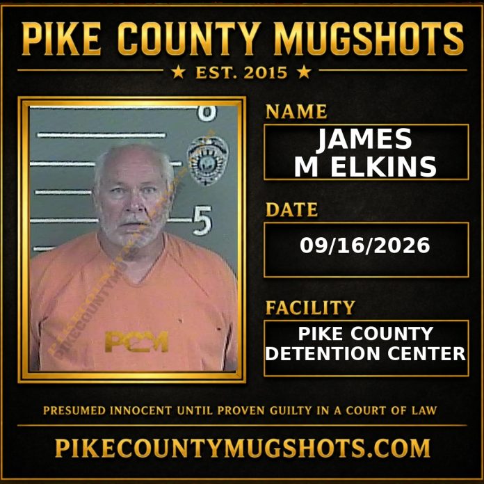 JAMES M ELKINS Pike County Kentucky arrest booking
