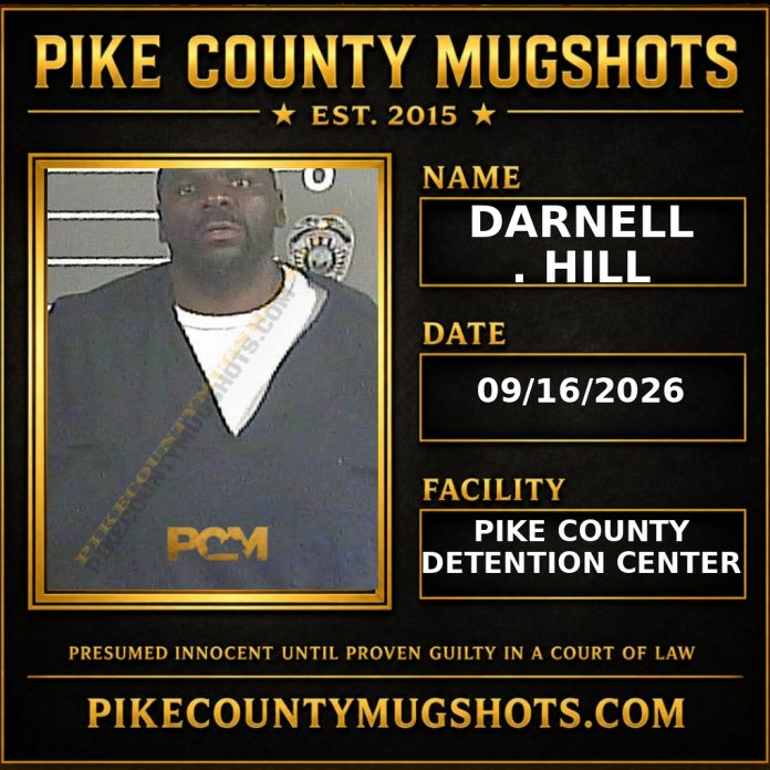 DARNELL . HILL Pike County Kentucky arrest booking