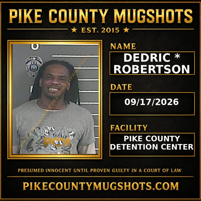 DEDRIC * ROBERTSON Pike County Kentucky arrest booking