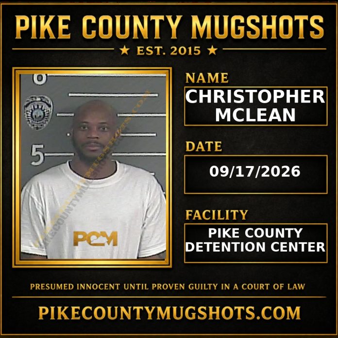 CHRISTOPHER MCLEAN Pike County Kentucky arrest booking