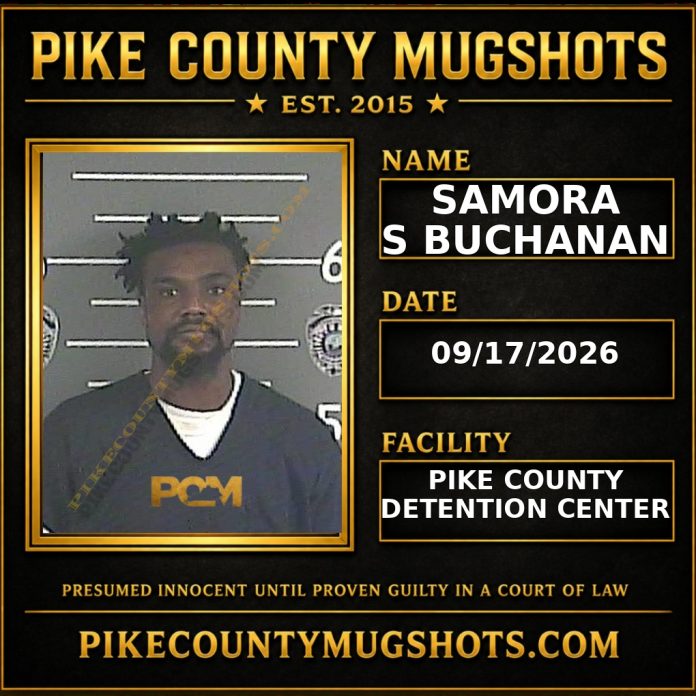 SAMORA S BUCHANAN Pike County Kentucky arrest booking