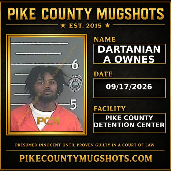 DARTANIAN A OWNES Pike County Kentucky arrest booking