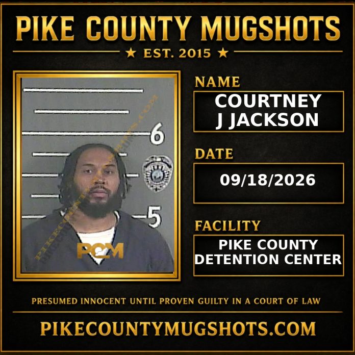COURTNEY J JACKSON Pike County Kentucky arrest booking