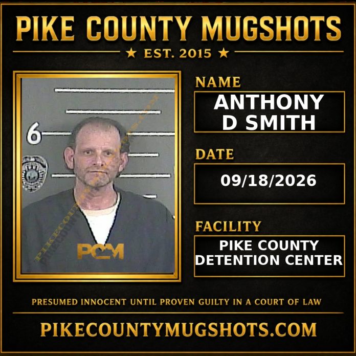 ANTHONY D SMITH Pike County Kentucky arrest booking